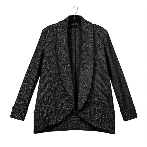 Gibsonlook Sweaters - Gibsonlook‎ Open Front Knit Cardigan Sweater Charcoal Gray Medium Officecore
